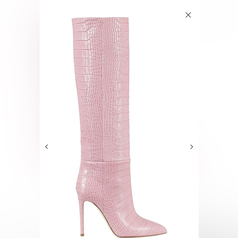 Paris Texas croc pink boots
